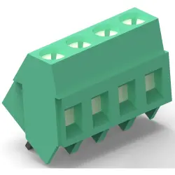 PCB terminal, 6 pole, pitch 5.08 mm, AWG 30-12, 17.5 A, screw connection, green, 282847-6