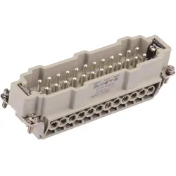 Contact insert for heavy duty connectors, T2040242101-000