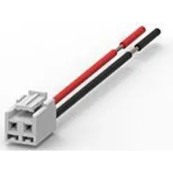 Connection cable, 152.4 mm, plug straight to plug straight, 0.823 mm², AWG 18, 2154828-1