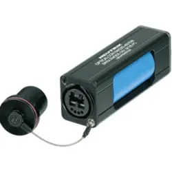 FO connector, LC duplex, singlemode, ceramic, black/blue, NAO2S-H1W-A