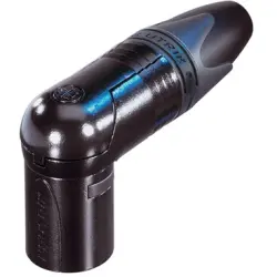 XLR plug, 5 pole, silver-plated, 1.0 mm², AWG 18, zinc die casting, NC5MRX-BAG