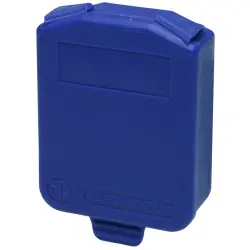 Ssealing cap, self closing, blue for sockets/plugs, SCDX-6-BLUE