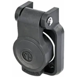 Ssealing cap, self closing, black for powerCON TRUE1 chassis connector, NSSC-1