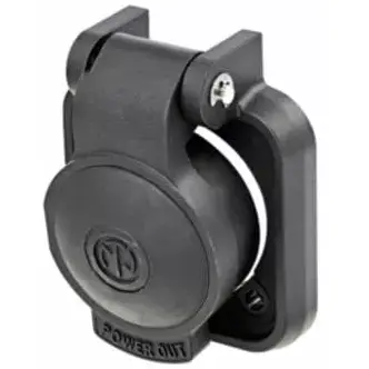 Ssealing cap, self closing, black for powerCON TRUE1 chassis connector, NSSC-2 - 1