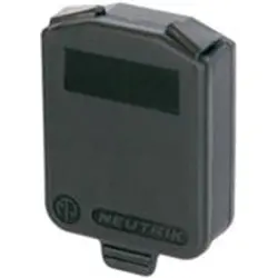 Ssealing cap, self closing, black for sockets/plugs, SCDX
