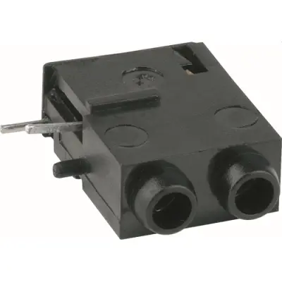2 mm test socket, PCB connection, mounting Ø 3.8 mm, black, 1813.2235 - 1