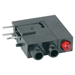2 mm test socket, PCB connection, mounting Ø 3.8 mm, black, 1880.2011