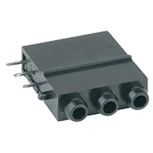 2 mm test socket, PCB connection, black, 2032.2331 - 1