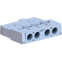 Auxiliary switch, 2 pole, 230 V, 3 Form A (N/O), screw connection, 12463886