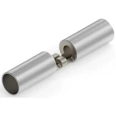 Butt connector, uninsulated, 0.26-1.65 mm², AWG 22 to 16, silver, 22.58 mm, 322823 - 1