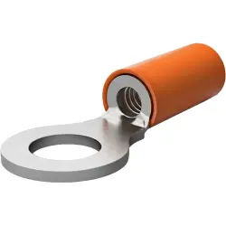 Uninsulated ring cable lug, 1.04-2.62 mm², AWG 16 to 14, 5 mm, green, 1-322338-0