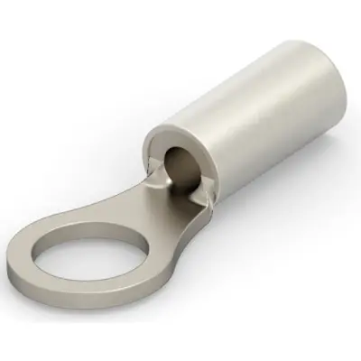 Uninsulated ring cable lug, 0.26-1.65 mm², AWG 22 to 16, 5 mm, metal, 323153 - 1