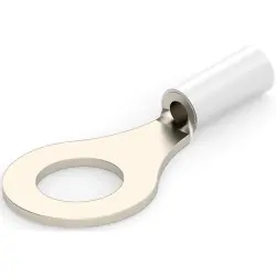 Uninsulated ring cable lug, 0.26-1.65 mm², AWG 22 to 16, 6.73 mm, M6, metal, 322367