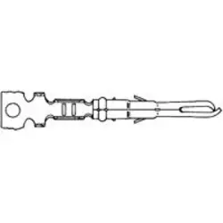Pin contact, 0.12-0.8 mm², AWG 26-18, crimp connection, 640545-2