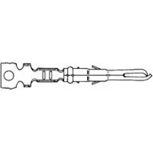 Pin contact, 0.12-0.8 mm², AWG 26-18, crimp connection, 640545-1 - 1