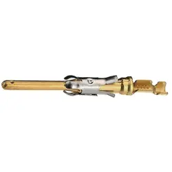 Pin contact, 0.75-1.5 mm², AWG 18-16, crimp connection, gold-plated, 1-163082-0