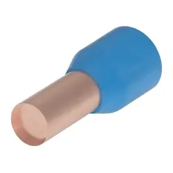 Insulated wire end ferrule, 16 mm², 24 mm/12 mm long, DIN 46228-4, blue, 2-966067-6
