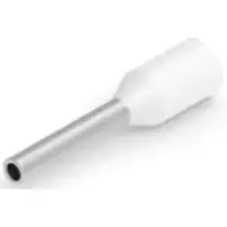 Insulated wire end ferrule, 0.5 mm², 14 mm/8 mm long, DIN 46228-4, white, 966067-2