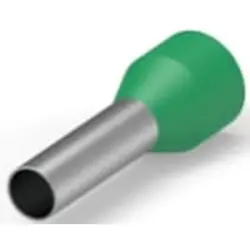 Insulated wire end ferrule, 6.0 mm², 20 mm/12 mm long, green, 2-966292-7