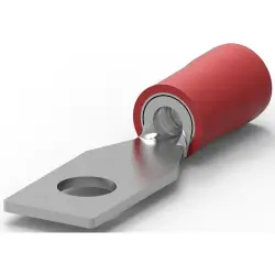 Insulated ring cable lug, 0.3-1.42 mm², AWG 22 to 16, 4.34 mm, M4, red, 327944