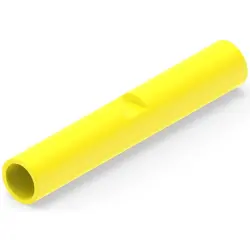Butt connectorwith insulation, 0.129-0.326 mm², AWG 26 to 12, yellow, 22.61 mm, 1-1377174-9