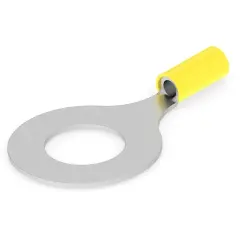Insulated ring cable lug, 2.62-6.64 mm², AWG 12 to 10, 16.66 mm, M16, yellow, 324615