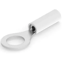 Insulated ring cable lug, 1.25-2.0 mm², AWG 16 to 14, 6.73 mm, M6, black, 325034