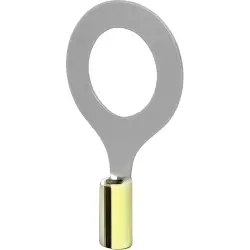 Insulated ring cable lug, 1.25-2.0 mm², AWG 16 to 14, 19.05 mm, yellow, 322724