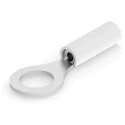 Insulated ring cable lug, 0.2-0.518 mm², AWG 24 to 20, 5 mm, natural, 323990