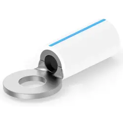 Insulated ring cable lug, 1.04-2.64 mm², AWG 16 to 14, 5 mm, natural, 696423-6