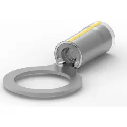 Insulated ring cable lug, 3.0-6.0 mm², AWG 12 to 10, 13 mm, M12, natural, 53429-1