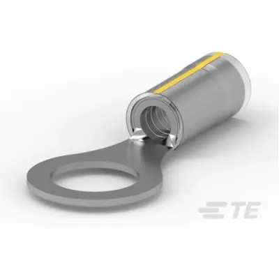 Insulated ring cable lug, 3.0-6.0 mm², AWG 12 to 10, 9.91 mm, natural, 53428-1 - 1