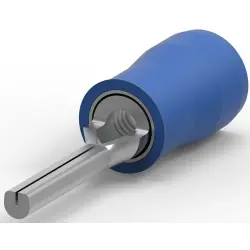 Insulated pin cable lug, 1.0-2.6 mm², AWG 16 to 14, 1.8 mm, blue, 165046