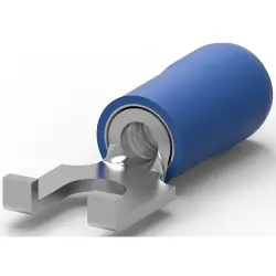 Insulated forked cable lug, 1.25-2.0 mm², AWG 16 to 14, blue, 2-320863-2