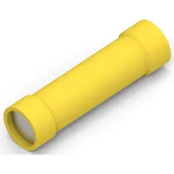 Butt connectorwith insulation, 3.0-6.0 mm², AWG 12 to 10, yellow, 29.46 mm, 34945