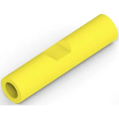 Butt connectorwith insulation, 0.12-0.4 mm², AWG 26 to 12, yellow, 15.75 mm, 321026 - 1