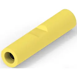 Butt connectorwith insulation, 0.12-0.4 mm², AWG 26 to 22, yellow, 15.75 mm, 8-321026-1