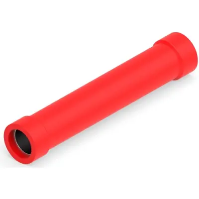 Butt connectorwith insulation, 0.3-1.42 mm², AWG 22 to 16, red, 27.33 mm, 1-34070-1 - 1