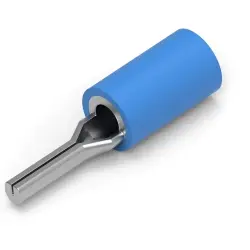 Insulated pin cable lug, 1.0-2.5 mm², AWG 16 to 14, 1.8 mm, blue, 165075