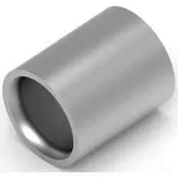 Butt connector, uninsulated, 41-60 mm², AWG 1/0, gray, 18.64 mm, 36946