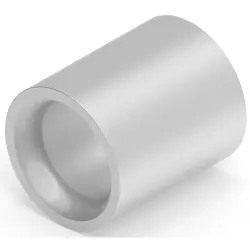 Butt connector, uninsulated, 34-35 mm², AWG 2, silver, 16.26 mm, 35187