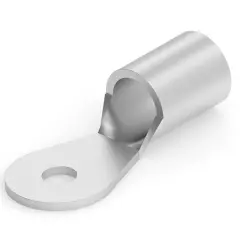 Uninsulated ring cable lug, 41-60 mm², AWG 1, 6.35 mm, M6, metal, 321866