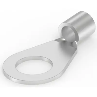 Uninsulated ring cable lug, 4.0-6.0 mm², AWG 12 to 10, 8 mm, M8, metal, 165304 - 1