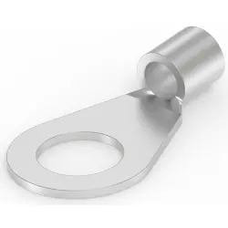 Uninsulated ring cable lug, 4.0-6.0 mm², AWG 12 to 10, 8 mm, M8, metal, 165304