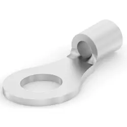 Uninsulated ring cable lug, 0.3-1.42 mm², AWG 22, 4.34 mm, M4, metal, 30692