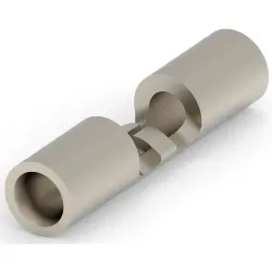 Butt connector, uninsulated, 0.3-1.42 mm², AWG 22 to 16, 15.1 mm, 322822