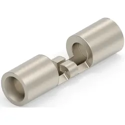 Butt connector, uninsulated, 0.3-1.42 mm², AWG 22 to 16, orange, 13.44 mm, 323876