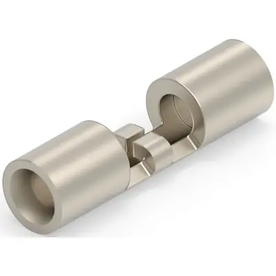 Butt connector, uninsulated, 0.3-1.42 mm², AWG 22 to 16, orange, 13.44 mm, 323876 - 1