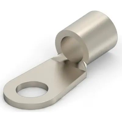 Uninsulated ring cable lug, 10.5-16.8 mm², AWG 6, 6.73 mm, M6, metal, 323170 - 1