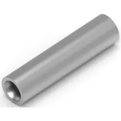 Butt connector, uninsulated, 0.3-1.42 mm², AWG 22 to 16, silver, 14.68 mm, 31818
